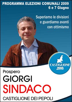 Immagine della copertina del Programma Elettorale di Castiglione 2000